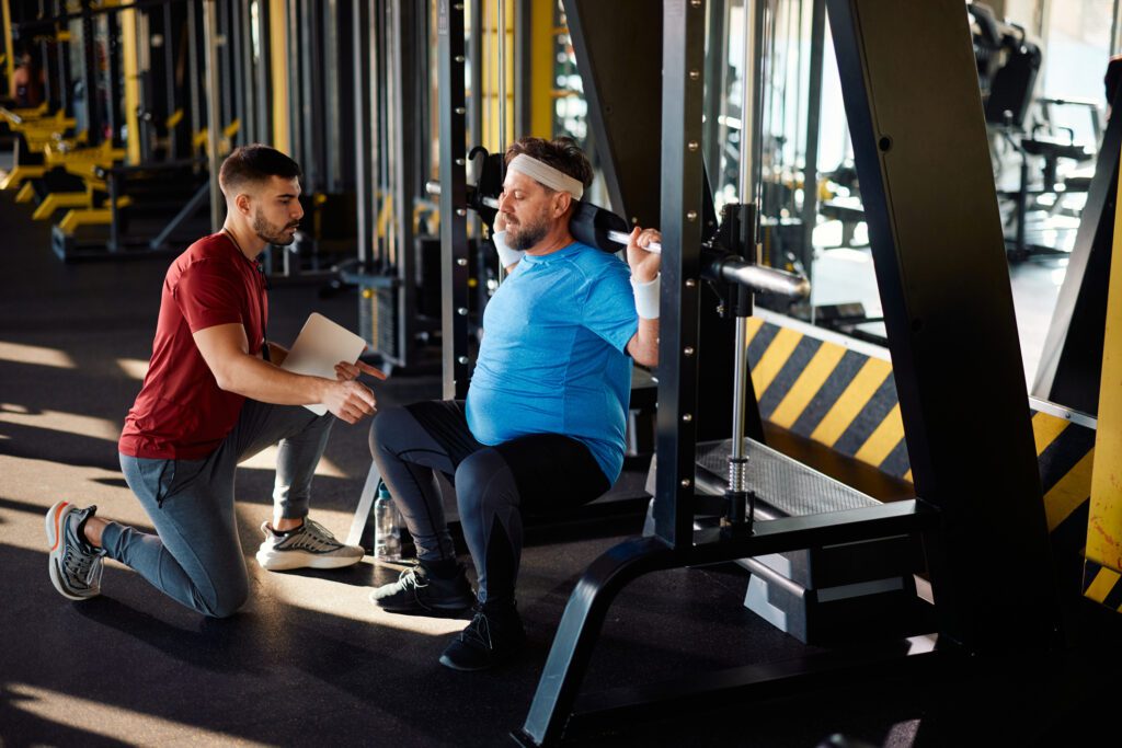 lifting weights