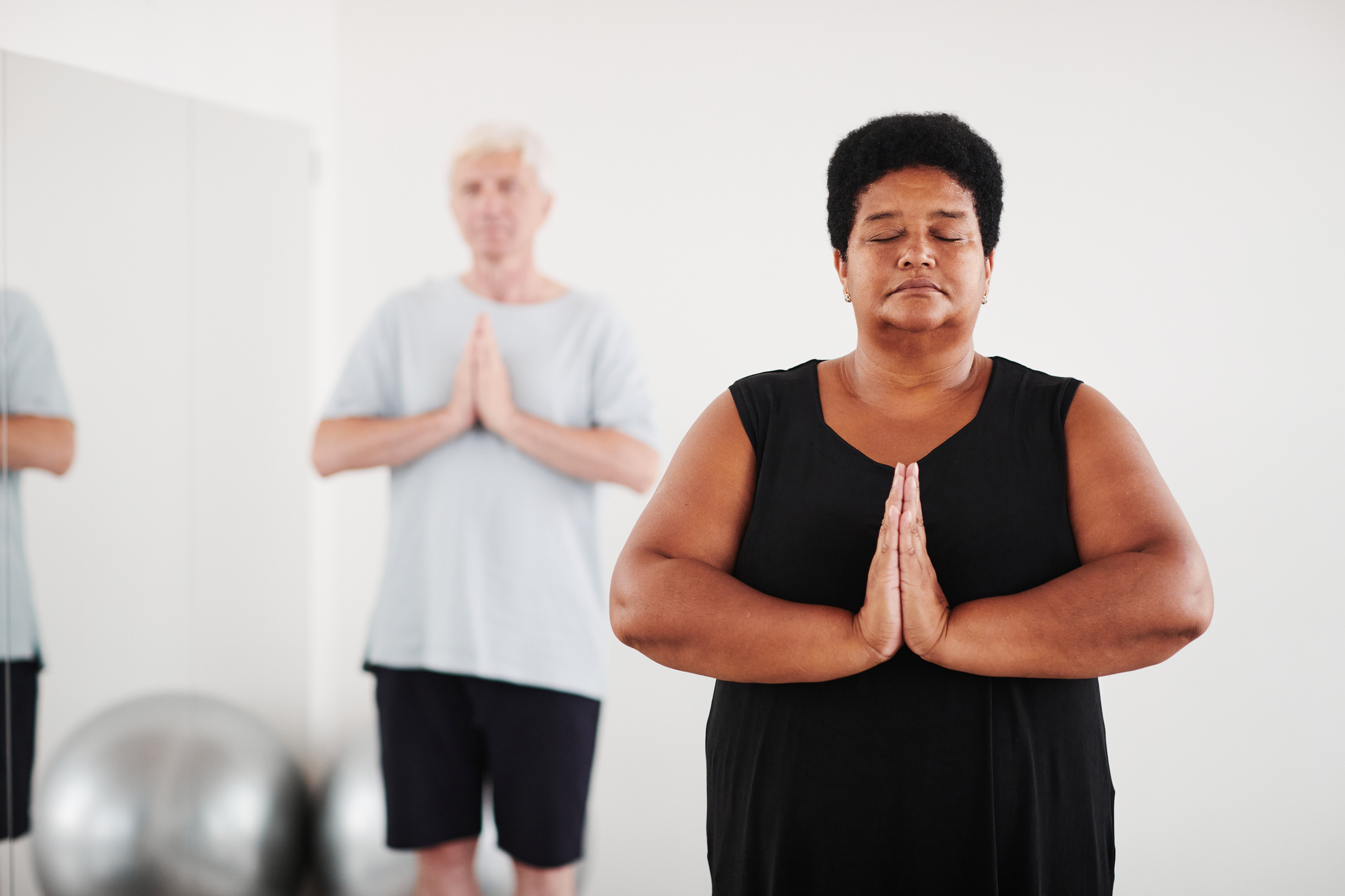 woman doing yoga